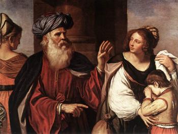 Guercino : Abraham Casting Out Hagar and Ishmael